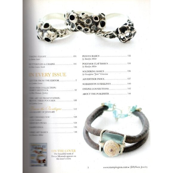 Belle Armoire Jewelry Magazine Spring 2012 Issue Beadwork Mixed Media Claywork W - Picture 3 of 3